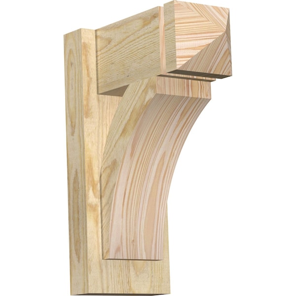 Ekena Millwork Thorton Arts & Crafts Rough Sawn Outlooker, Douglas Fir, 6"W x 12"D x 16"H OUT06X12X16THR03RDF - main